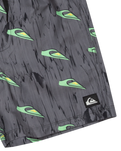 The Quiksilver Boys Boys Next Gen Volley Shorts in Black Roots