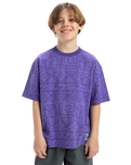 The Quiksilver Boys Boys Global Heat T-Shirt in Dusted Peri Global Heat