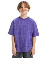 The Quiksilver Boys Boys Global Heat T-Shirt in Dusted Peri Global Heat