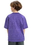 The Quiksilver Boys Boys Global Heat T-Shirt in Dusted Peri Global Heat