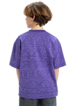 The Quiksilver Boys Boys Global Heat T-Shirt in Dusted Peri Global Heat