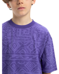 The Quiksilver Boys Boys Global Heat T-Shirt in Dusted Peri Global Heat