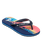 Boys Molokai Art 26 Flip Flops in Monaco Blue