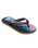 Boys Molokai Art 26 Flip Flops in Black, Black & Pink