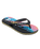 Boys Molokai Art 26 Flip Flops in Black, Black & Pink