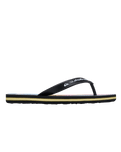 Boys Molokai Art 26 Flip Flops in Black, Black & Pink