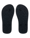 Boys Molokai Art 26 Flip Flops in Black, Black & Pink