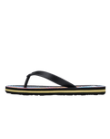 Boys Molokai Art 26 Flip Flops in Black, Black & Pink