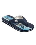 Boys Molokai Layback 26 Flip Flops in Aqua Holmes