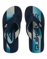 Boys Molokai Layback 26 Flip Flops in Aqua Holmes