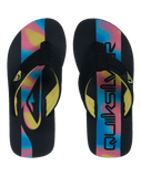 Boys Molokai Layback 26 Flip Flops in Black Holmes