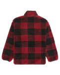 The Quiksilver Boys Boys Mercury Woodlands Sherpa Fleece Jacket in Woodlands Biking Red