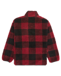 The Quiksilver Boys Boys Mercury Woodlands Sherpa Fleece Jacket in Woodlands Biking Red