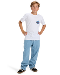 Boys EV In Flames T-Shirt in White