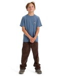 Boys EVO Border Line T-Shirt in China Blue
