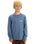 The Quiksilver Boys Boys EVO Border Lines Long Sleeve T-Shirt in China Blue