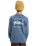 The Quiksilver Boys Boys EVO Border Lines Long Sleeve T-Shirt in China Blue