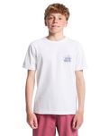 The Quiksilver Boys Boys Fundamental Ride T-Shirt in White