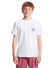 The Quiksilver Boys Boys Fundamental Ride T-Shirt in White