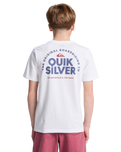 The Quiksilver Boys Boys Fundamental Ride T-Shirt in White