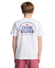 The Quiksilver Boys Boys Fundamental Ride T-Shirt in White