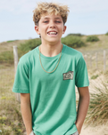 The Quiksilver Boys Boys Heritage T-Shirt in Leprechaun