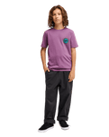 The Quiksilver Boys Boys Duality T-Shirt in Grape Jam