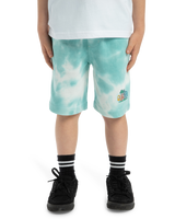 The Quiksilver Boys Boys Tie Dye Jogger Shorts in Marine Blue