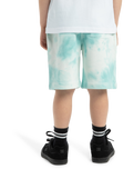 The Quiksilver Boys Boys Tie Dye Jogger Shorts in Marine Blue