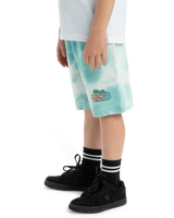The Quiksilver Boys Boys Tie Dye Jogger Shorts in Marine Blue