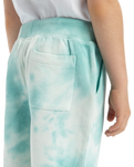 The Quiksilver Boys Boys Tie Dye Jogger Shorts in Marine Blue