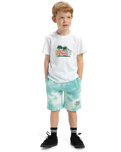 The Quiksilver Boys Boys Tie Dye Jogger Shorts in Marine Blue