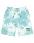 The Quiksilver Boys Boys Tie Dye Jogger Shorts in Marine Blue