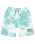 The Quiksilver Boys Boys Tie Dye Jogger Shorts in Marine Blue