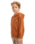The Quiksilver Boys Boys Rainmaker Hoodie in Bran