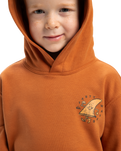 The Quiksilver Boys Boys Rainmaker Hoodie in Bran