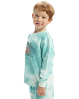 The Quiksilver Boys Boys Tie Dye Crew Sweatshirt in Marine Blue