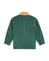The Quiksilver Boys Boys Heelflip Cord Jacket in Forest