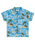 The Quiksilver Boys Boys Safe Paradise Shirt in Blue Naturama