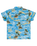 The Quiksilver Boys Boys Safe Paradise Shirt in Blue Naturama