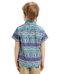 The Quiksilver Boys Boys Global Heat Shirt in Aqua Sky Global Heat