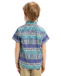 The Quiksilver Boys Boys Global Heat Shirt in Aqua Sky Global Heat