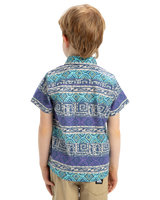 The Quiksilver Boys Boys Global Heat Shirt in Aqua Sky Global Heat