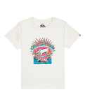 Boys EV Animal Surfer T-Shirt in Snow White