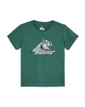 The Quiksilver Boys Boys MTB & Wave T-Shirt in Forest