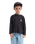 The Quiksilver Boys Boys Kingpin Long Sleeve T-Shirt in Tarmac