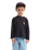 The Quiksilver Boys Boys Kingpin Long Sleeve T-Shirt in Tarmac