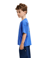 The Quiksilver Boys Boys Trucks T-Shirt in Dazzling Blue