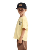 The Quiksilver Boys Boys Trucks T-Shirt in Straw