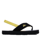 Boys Molokai Layback Toddler Flip Flops in Black Holmes